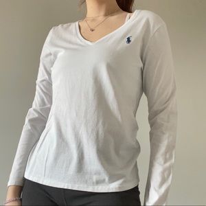 Ralph Lauren Sport White Long Sleeve T-Shirt
